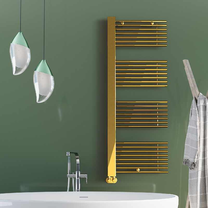 Male Decorative Towel Warmer 600x1600 Gold