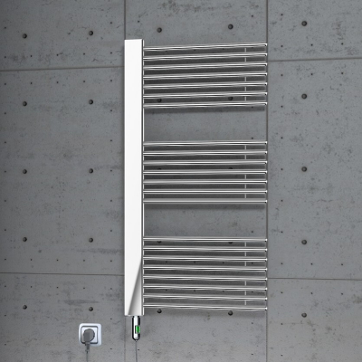 Male Electric Towel Warmer 600x1190 Chrome (On/Off) 300 W