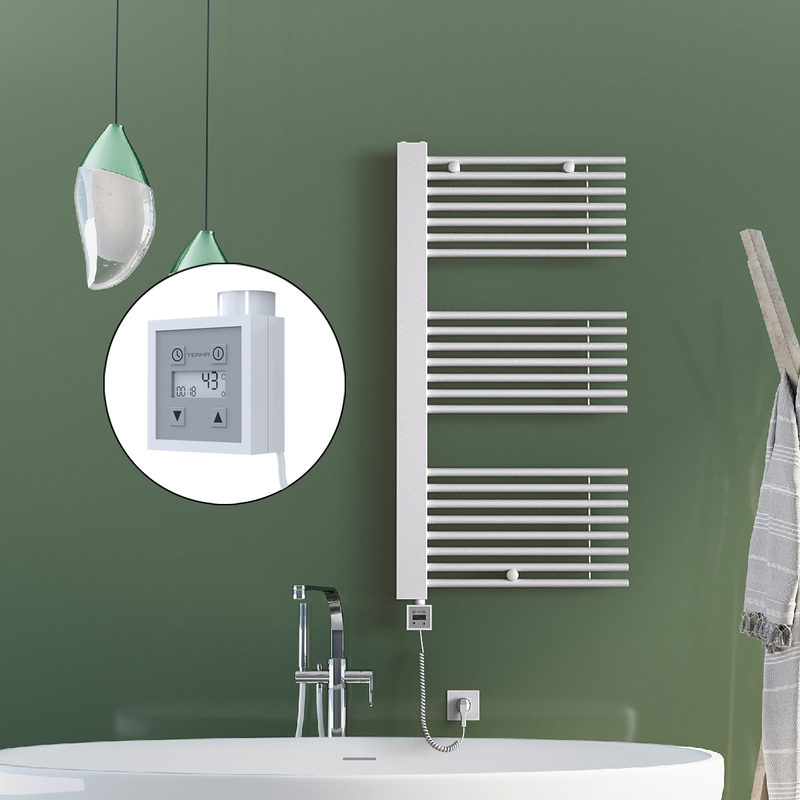 Male Electric Towel Warmer 600x1190 White Ktx3 600 W