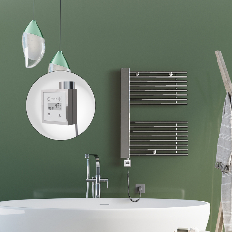 Male Electric Towel Warmer 600x800 Chrome Ktx3 300 W