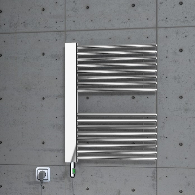 Male Electric Towel Warmer 600x800 Chrome (On/Off) 300 W