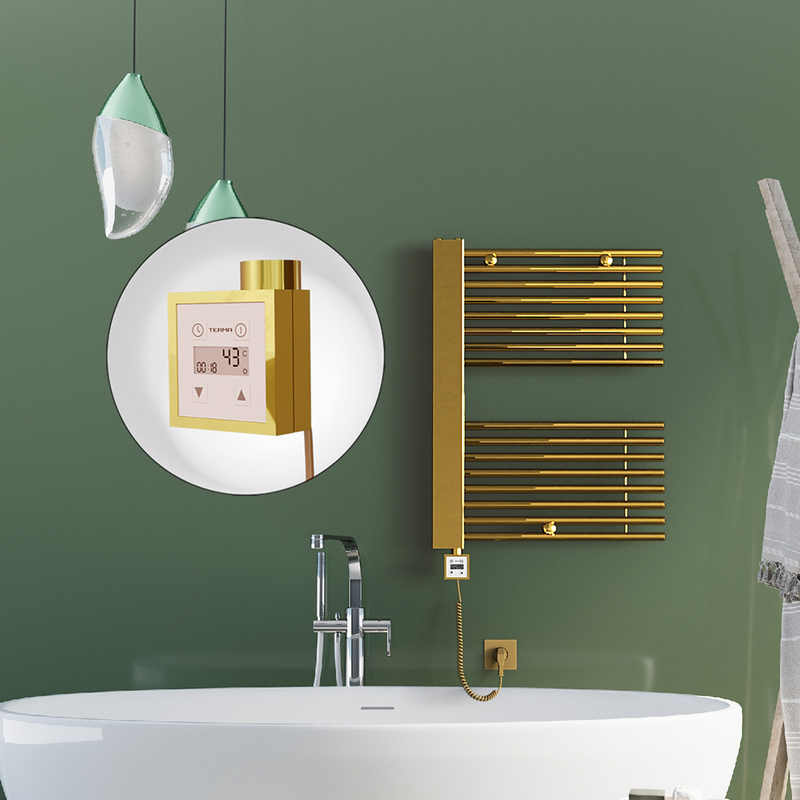 Male Electric Towel Warmer 600x800 Gold Ktx3 300 W