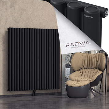 Mati Aluminium Radiator 1500x1550 Black - Thumbnail