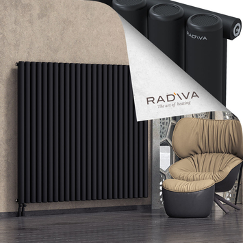 Mati Aluminium Radiator 1500x1772 Black - Thumbnail