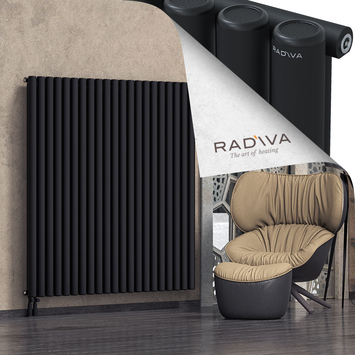 Mati Aluminium Radiator 1600x1550 Black - Thumbnail