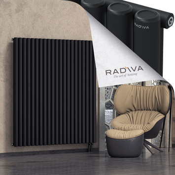 Mati Aluminium Radiator 1600x1550 Black - Thumbnail