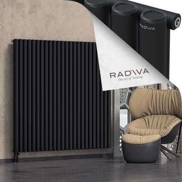 Mati Aluminium Radiator 1600x1772 Black - Thumbnail