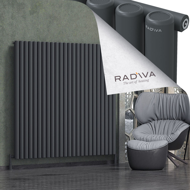 Mati Aluminium Radiator 1600x1772 Dark Anthracite