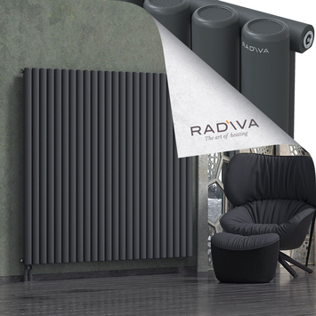 Mati Aluminium Radiator 1600x1772 Dark Anthracite - Thumbnail