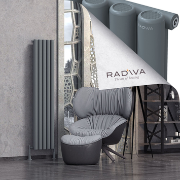 Mati Aluminium Radiator 1600x366 Anthracite - Thumbnail