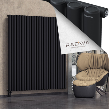 Mati Aluminium Radiator 1800x1772 Black - Thumbnail