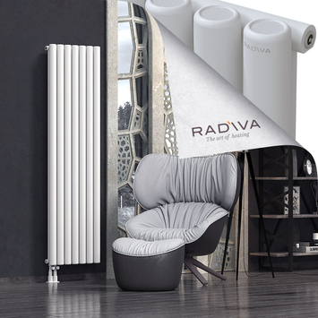 Mati Aluminium Radiator 1800x514 White - Thumbnail