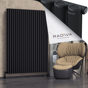 Mati Aluminium Radiator 1900x1550 Black - Thumbnail