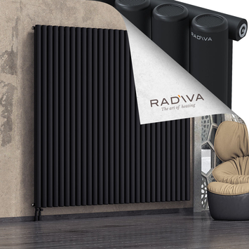 Mati Aluminium Radiator 1900x2142 Black - Thumbnail