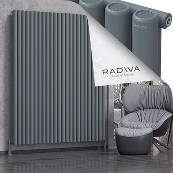 Mati Aluminium Radiator 2000x1772 Anthracite - Thumbnail