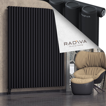 Mati Aluminium Radiator 2000x1772 Black - Thumbnail