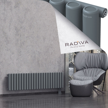 Mati Aluminium Radiator 400x1698 Anthracite - Thumbnail