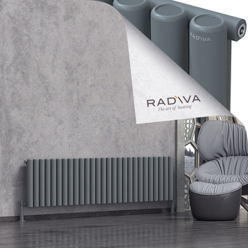 Mati Aluminium Radiator 500x1994 Anthracite - Thumbnail