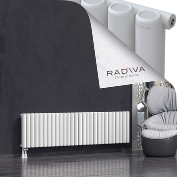 Mati Aluminium Radiator 500x2068 White - Thumbnail