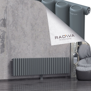 Mati Aluminium Radiator 500x2142 Anthracite - Thumbnail