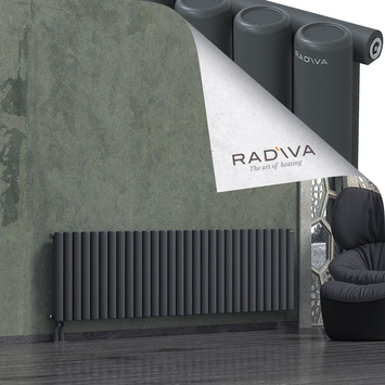 Mati Aluminium Radiator 600x2142 Dark Anthracite - Thumbnail