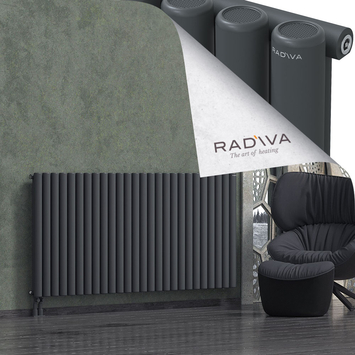 Mati Aluminium Radiator 900x1920 Dark Anthracite - Thumbnail