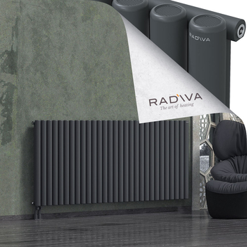 Mati Aluminium Radiator 900x2142 Dark Anthracite - Thumbnail