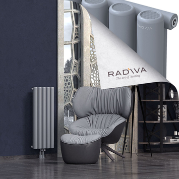 Mati Aluminium Radiator 900x366 Grey - Thumbnail