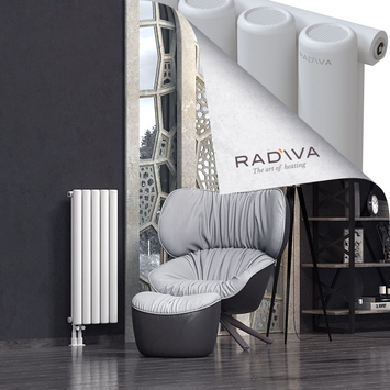 Mati Aluminium Radiator 900x366 White - Thumbnail