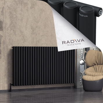 Mati Radiateur En Aluminium 1000x2068 Noir - Thumbnail