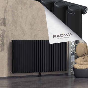 Mati Radiateur En Aluminium 1000x2142 Noir - Thumbnail