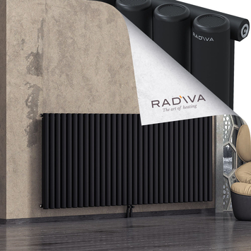 Mati Radiateur En Aluminium 1000x2364 Noir - Thumbnail