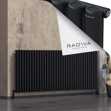 Mati Radiateur En Aluminium 1000x2586 Noir - Thumbnail