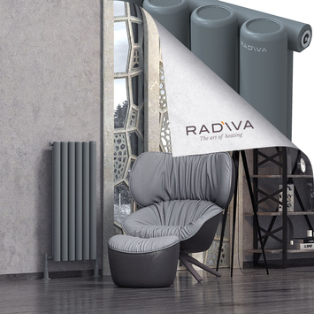 Mati Radiateur En Aluminium 1000x440 Anthracite - Thumbnail