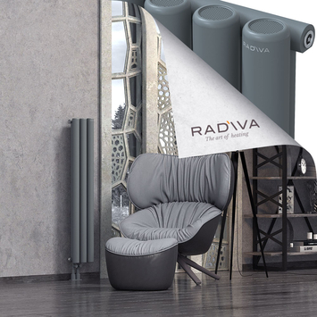 Mati Radiateur En Aluminium 1200x218 Anthracite - Thumbnail