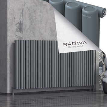 Mati Radiateur En Aluminium 1200x2586 Anthracite - Thumbnail