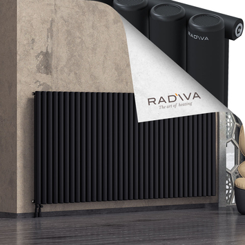 Mati Radiateur En Aluminium 1200x2586 Noir - Thumbnail