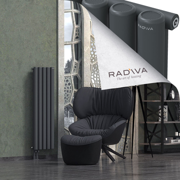 Mati Radiateur En Aluminium 1200x366 Anthracite Foncé - Thumbnail