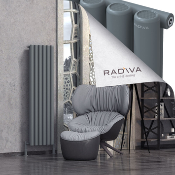 Mati Radiateur En Aluminium 1500x440 Anthracite - Thumbnail