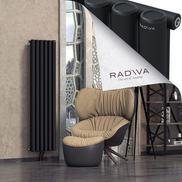 Mati Radiateur En Aluminium 1600x440 Noir - Thumbnail