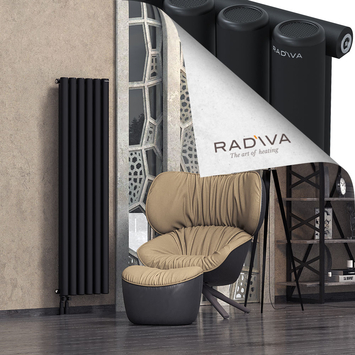 Mati Radiateur En Aluminium 1600x440 Noir - Thumbnail