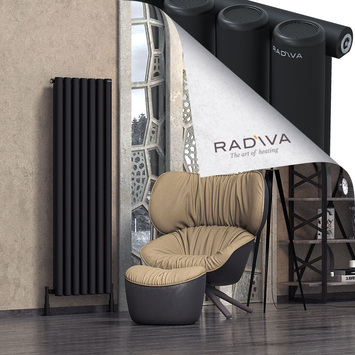 Mati Radiateur En Aluminium 1600x514 Noir - Thumbnail