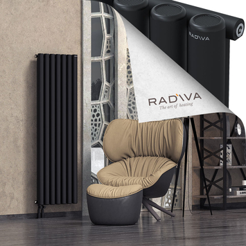 Mati Radiateur En Aluminium 1600x514 Noir - Thumbnail