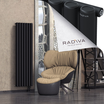 Mati Radiateur En Aluminium 1600x514 Noir - Thumbnail