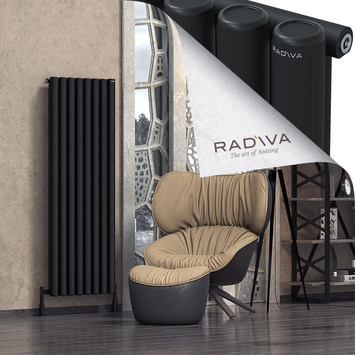 Mati Radiateur En Aluminium 1600x588 Noir - Thumbnail