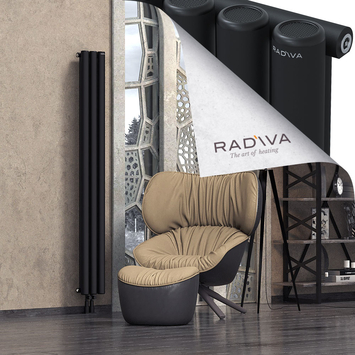 Mati Radiateur En Aluminium 1800x218 Noir - Thumbnail