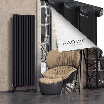 Mati Radiateur En Aluminium 1800x662 Noir - Thumbnail