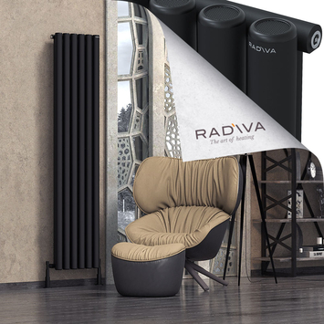 Mati Radiateur En Aluminium 1900x440 Noir - Thumbnail