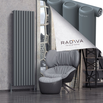 Mati Radiateur En Aluminium 1900x662 Anthracite - Thumbnail