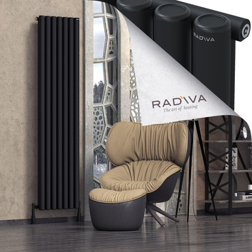 Mati Radiateur En Aluminium 2000x514 Noir - Thumbnail